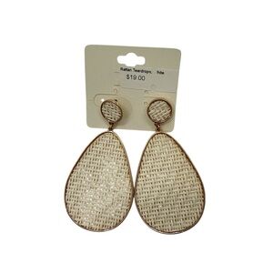 Chic Woven Teardrop Earrings